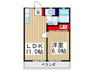 スカイハイツの物件間取画像